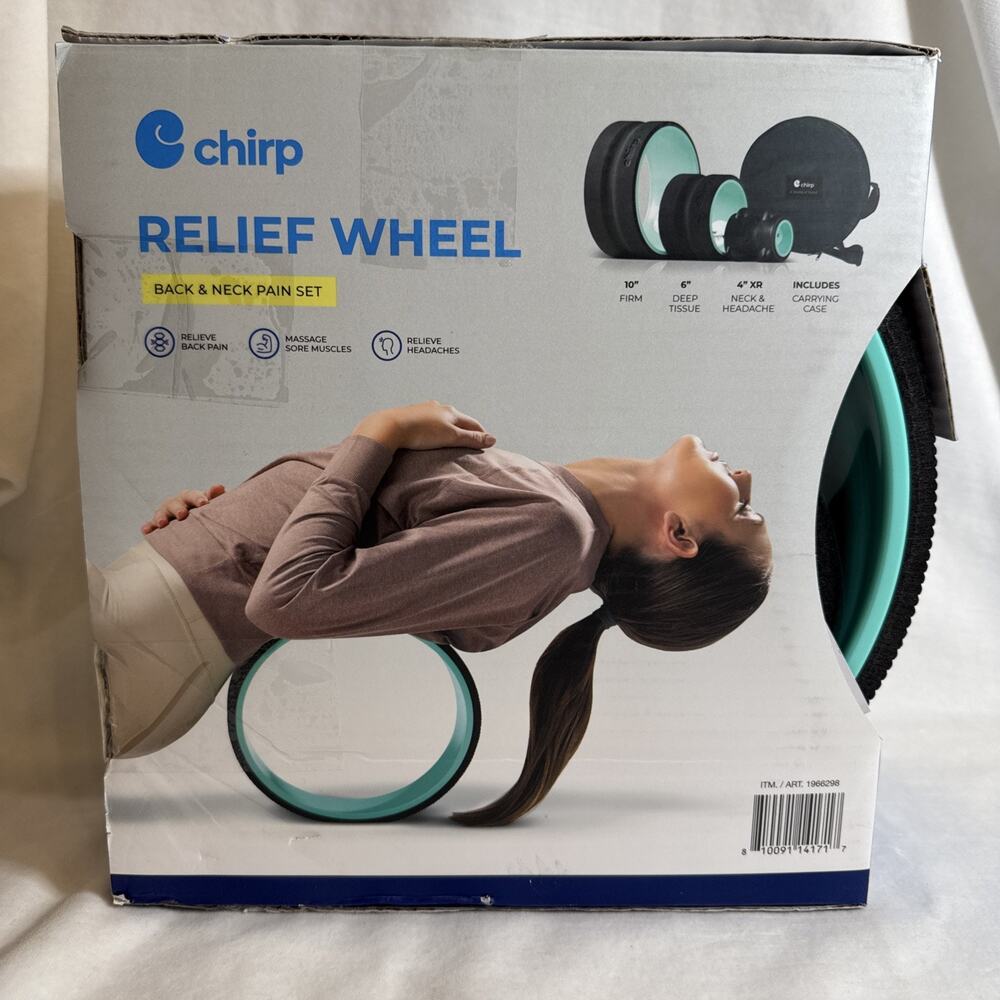 CHIRP 3 Wheel Pack Back And Neck Pain Set, Muscle Therapy W/ Free Shipping